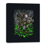 Wolf Knight - Canvas Wraps Canvas Wraps RIPT Apparel 16x20 / Black