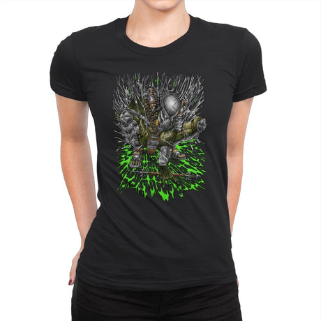 Wolf Knight - Womens Premium T-Shirts RIPT Apparel Small / Black