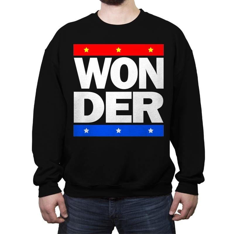 Won-DER - Crew Neck Sweatshirt Crew Neck Sweatshirt RIPT Apparel Small / Black