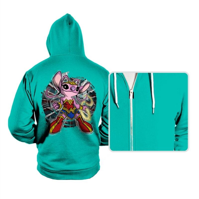 Wonder Angel - Hoodies Hoodies RIPT Apparel Small / Teal