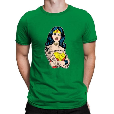 Wonderful Gal - Mens Premium T-Shirts RIPT Apparel Small / Kelly Green