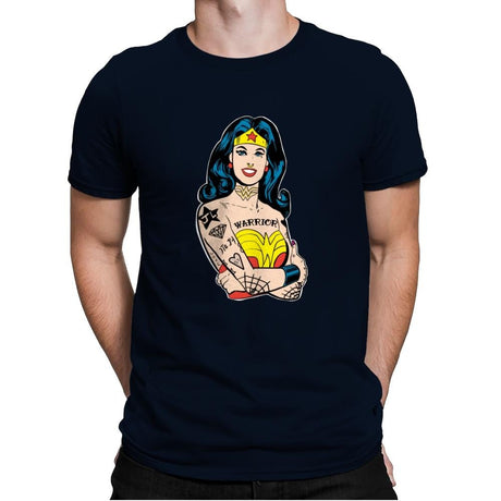 Wonderful Gal - Mens Premium T-Shirts RIPT Apparel Small / Midnight Navy