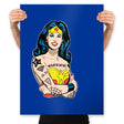 Wonderful Gal - Prints Posters RIPT Apparel 18x24 / Royal