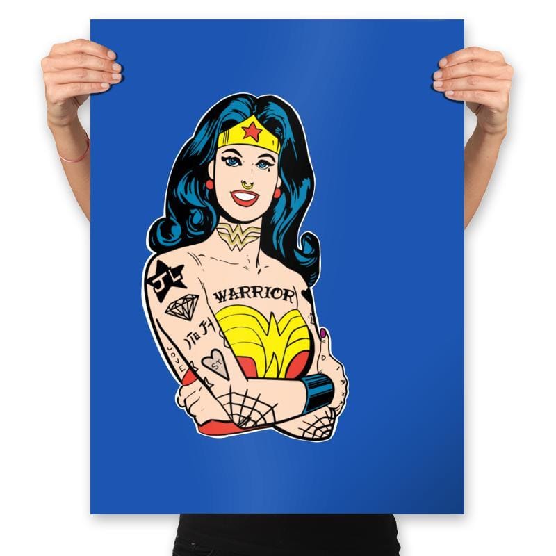 Wonderful Gal - Prints Posters RIPT Apparel 18x24 / Royal