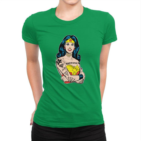 Wonderful Gal - Womens Premium T-Shirts RIPT Apparel Small / Kelly Green