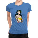 Wonderful Gal - Womens Premium T-Shirts RIPT Apparel Small / Tahiti Blue