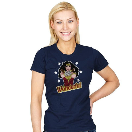 wonderful - Womens T-Shirts RIPT Apparel Small / Navy