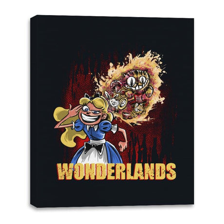 Wonderlands - Canvas Wraps Canvas Wraps RIPT Apparel 16x20 / Black