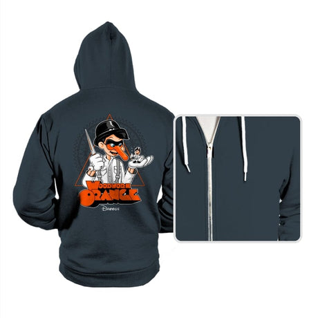 Woodwork Orange - Hoodies Hoodies RIPT Apparel Small / Dark Gray