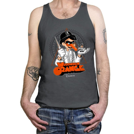 Woodwork Orange - Tanktop Tanktop RIPT Apparel X-Small / Asphalt