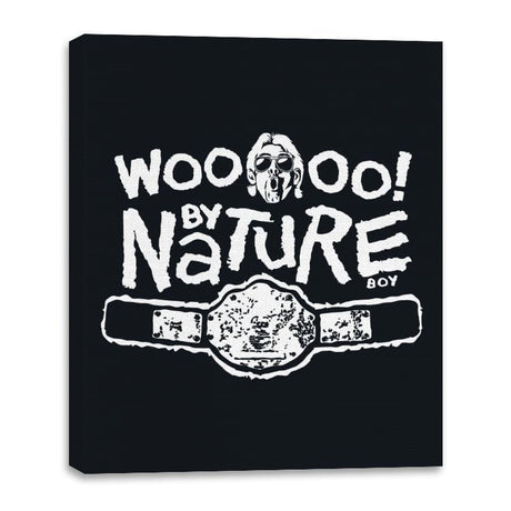 WOOO! By Nature - Canvas Wraps Canvas Wraps RIPT Apparel 16x20 / Black