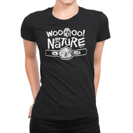 WOOO! By Nature - Womens Premium T-Shirts RIPT Apparel Small / Black