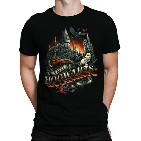 World of the Wizards - Mens Premium T-Shirts RIPT Apparel Small / Black