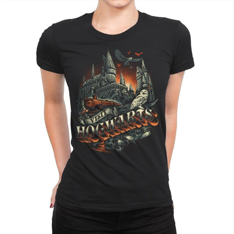 World of the Wizards - Womens Premium T-Shirts RIPT Apparel Small / Black