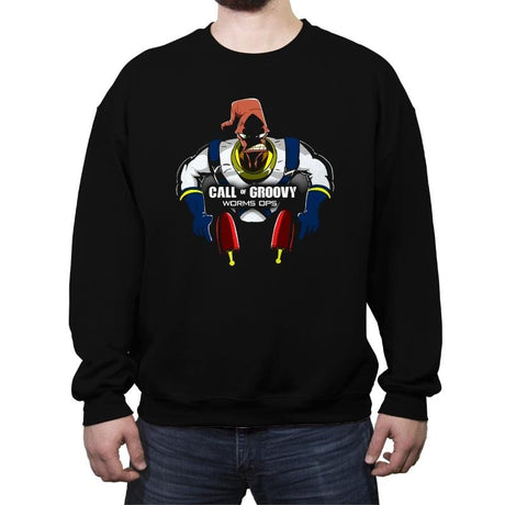 Worm Ops - Crew Neck Sweatshirt Crew Neck Sweatshirt RIPT Apparel