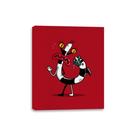 Worm Tail! - Canvas Wraps Canvas Wraps RIPT Apparel 8x10 / Red