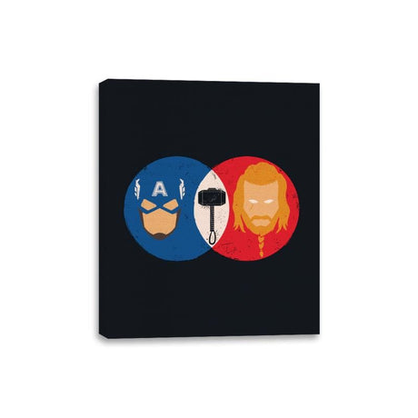 Worthy Heroes - Canvas Wraps Canvas Wraps RIPT Apparel 8x10 / Black