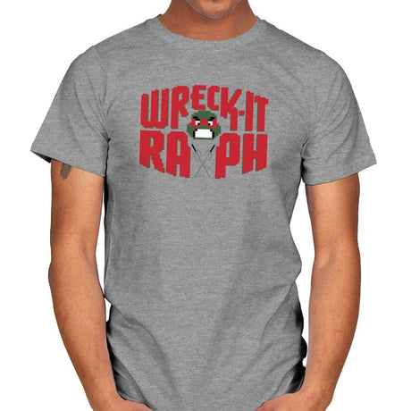 Wreck-It Raph Exclusive - Mens T-Shirts RIPT Apparel Small / Sport Grey