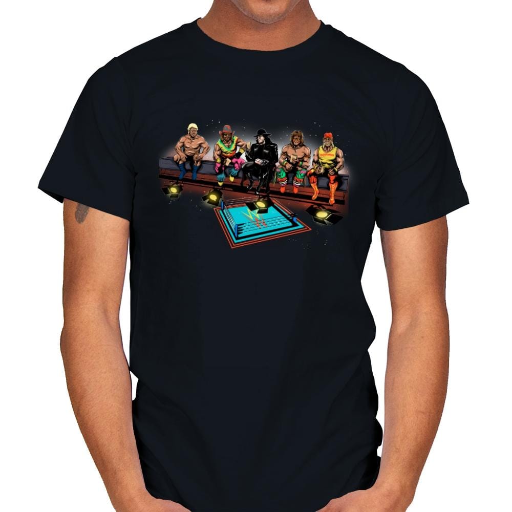 Wrestlers Break - Mens T-Shirts RIPT Apparel Small / Black