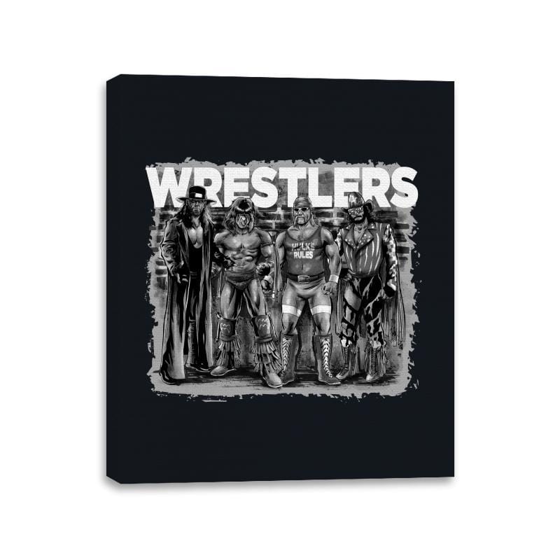 Wrestlers - Canvas Wraps Canvas Wraps RIPT Apparel 11x14 / Black