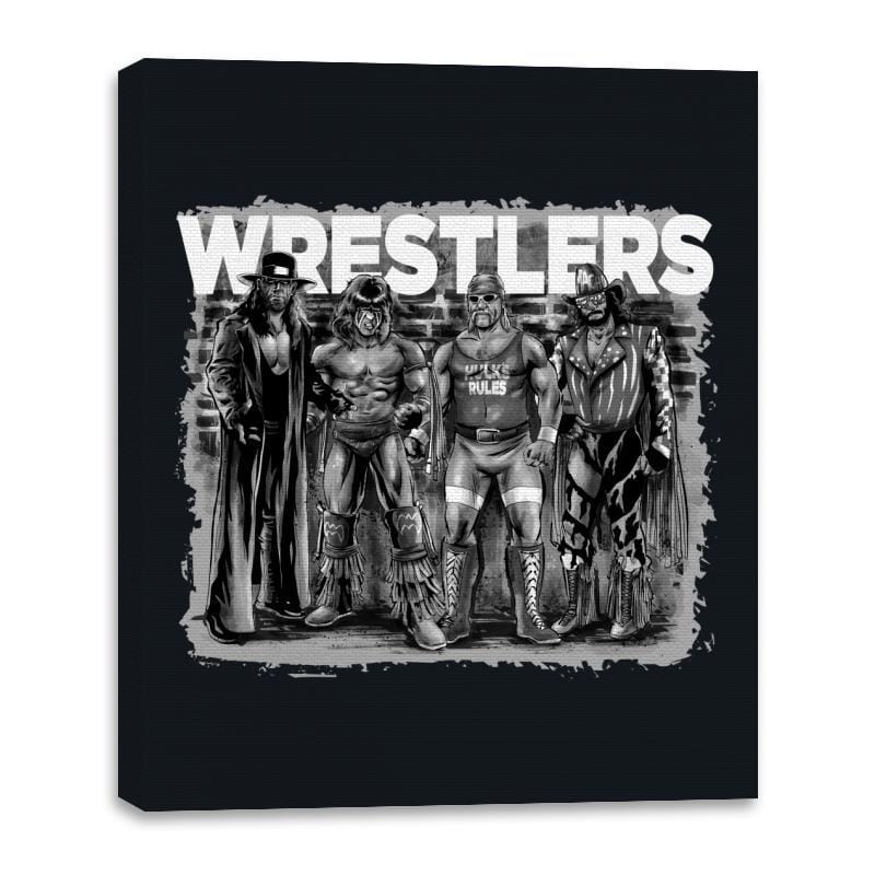 Wrestlers - Canvas Wraps Canvas Wraps RIPT Apparel 16x20 / Black