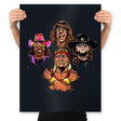 Wrestlers Rhapsody - Prints Posters RIPT Apparel 18x24 / Black