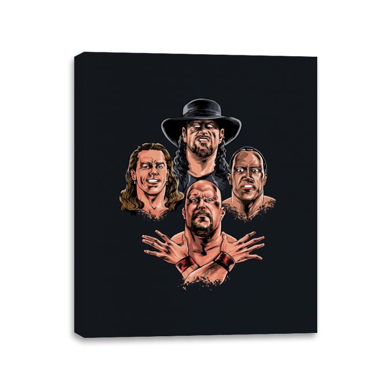 Wrestlers Rhapsody Remix - Canvas Wraps Canvas Wraps RIPT Apparel 11x14 / Black