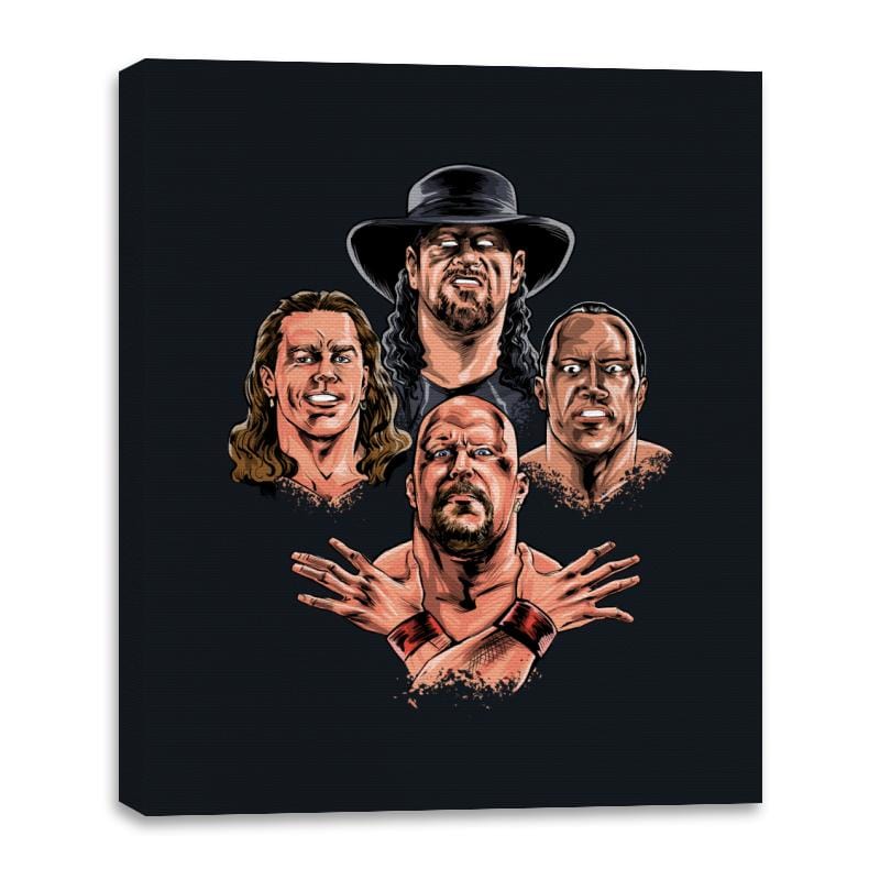 Wrestlers Rhapsody Remix - Canvas Wraps Canvas Wraps RIPT Apparel 16x20 / Black