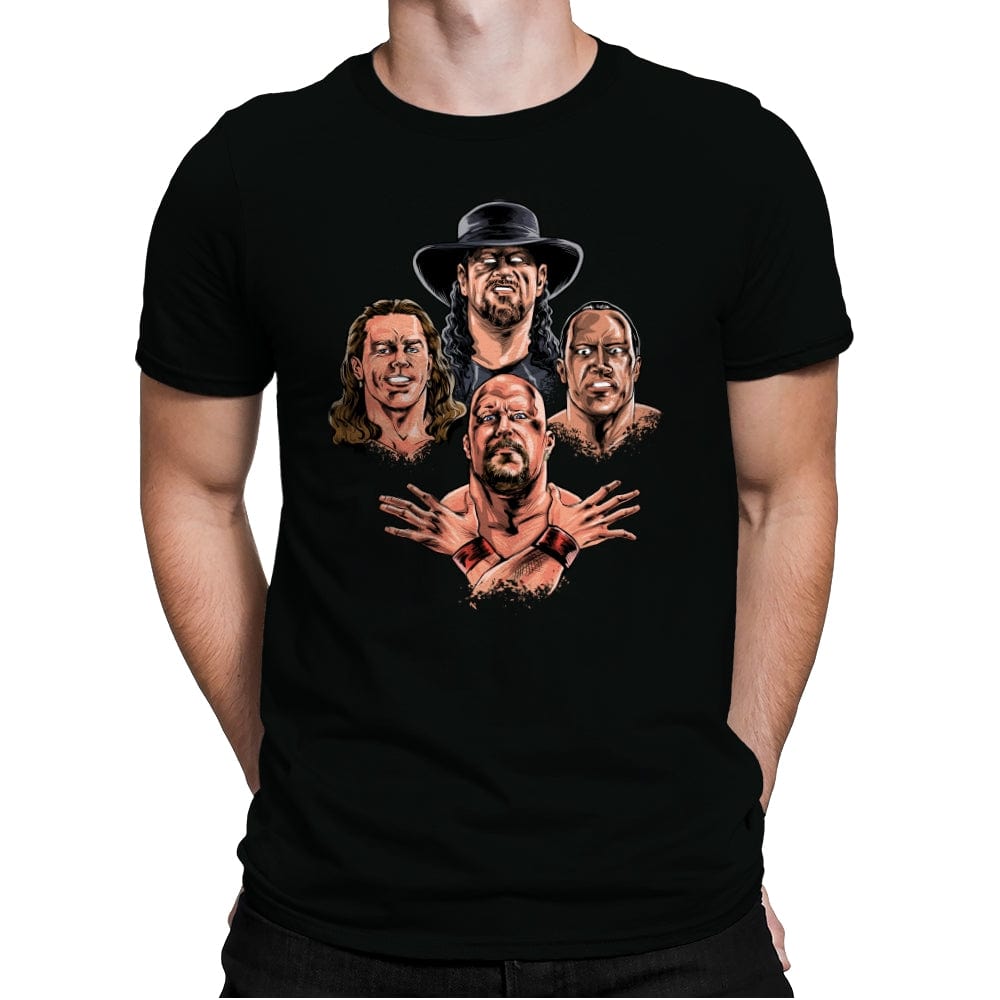 Wrestlers Rhapsody Remix - Mens Premium T-Shirts RIPT Apparel Small / Black