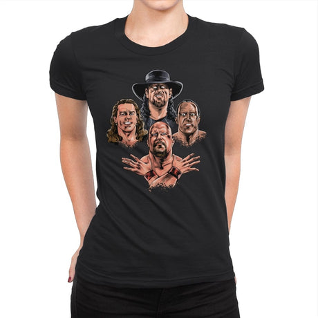 Wrestlers Rhapsody Remix - Womens Premium T-Shirts RIPT Apparel Small / Black