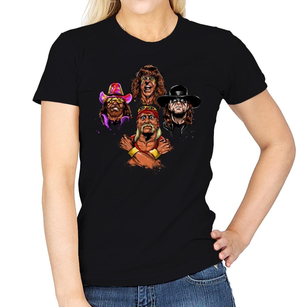 Wrestlers Rhapsody - Womens T-Shirts RIPT Apparel Small / Black