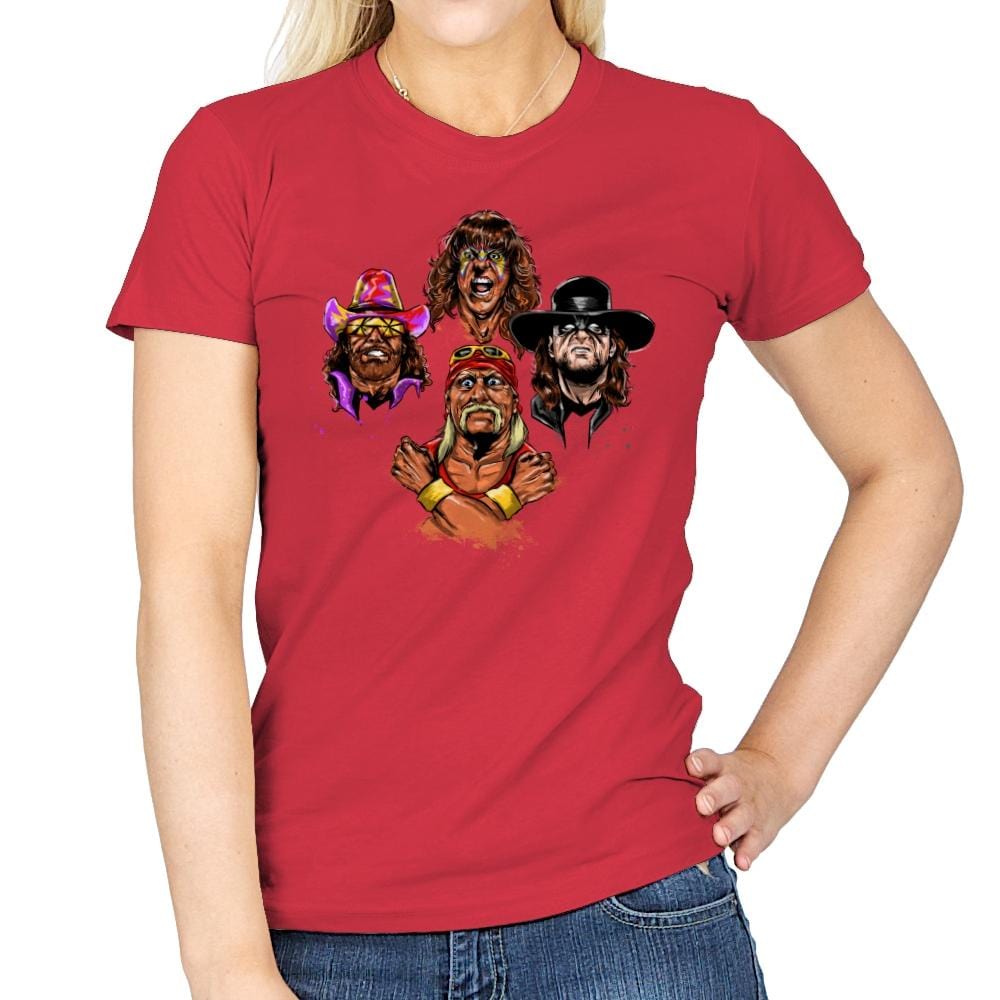 Wrestlers Rhapsody - Womens T-Shirts RIPT Apparel Small / Red