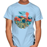 Wrong Vacation - Mens T-Shirts RIPT Apparel Small / Light Blue