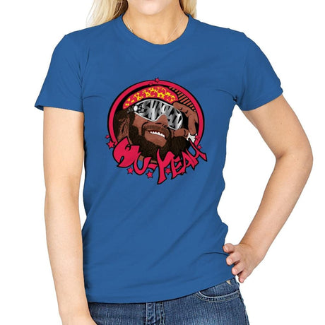 WU-YEAH - Womens T-Shirts RIPT Apparel Small / Royal