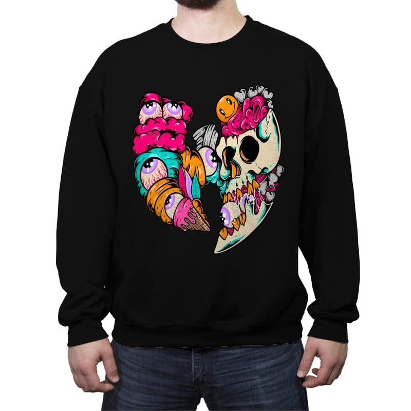 Wutang Eyes Cream Skulls - Crew Neck Sweatshirt Crew Neck Sweatshirt RIPT Apparel Small / Black