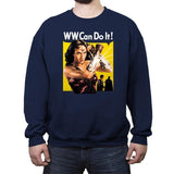 WW Can Do It! - Crew Neck Sweatshirt Crew Neck Sweatshirt RIPT Apparel Small / Navy