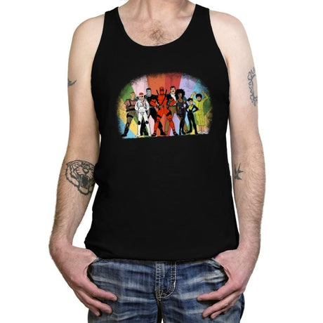 X Super Friends - Tanktop Tanktop RIPT Apparel X-Small / Black