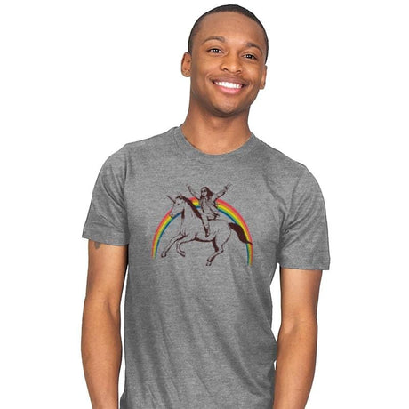 X-treme Unicorn Ride - Mens T-Shirts RIPT Apparel Small / Heather