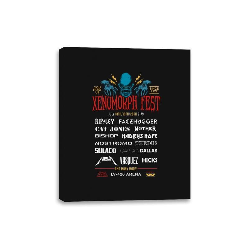 Xenofest - Canvas Wraps Canvas Wraps RIPT Apparel 8x10 / Black