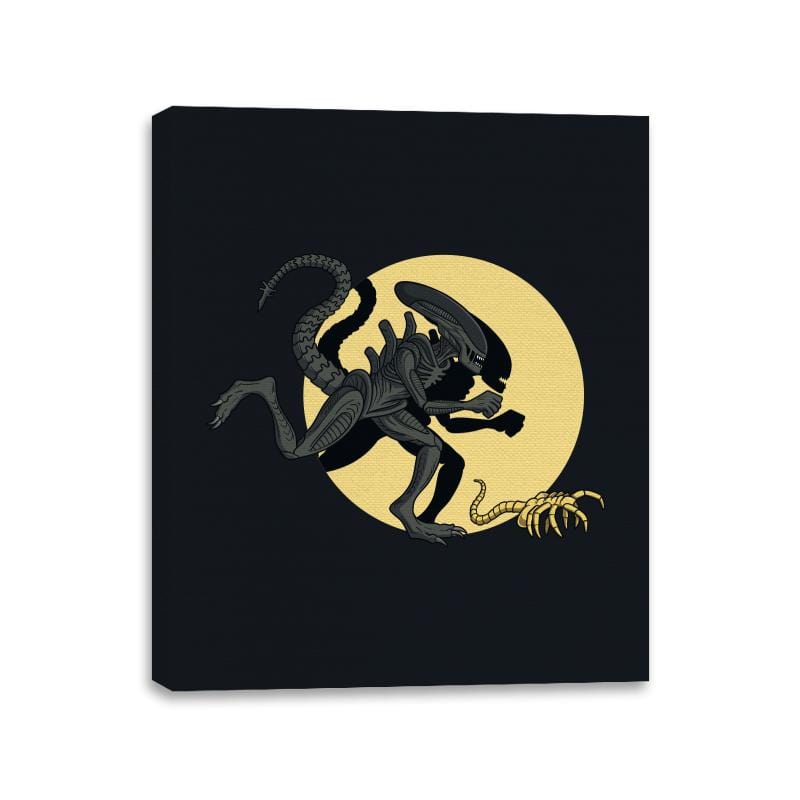 Xenomorph Adventures - Canvas Wraps Canvas Wraps RIPT Apparel 11x14 / Black