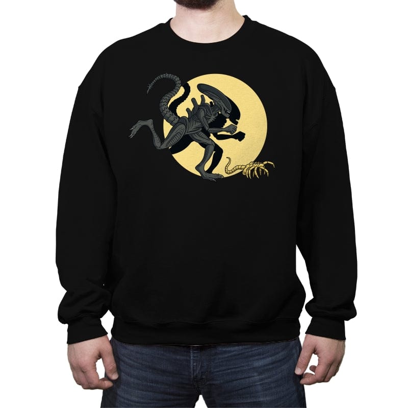 Xenomorph Adventures - Crew Neck Sweatshirt Crew Neck Sweatshirt RIPT Apparel Small / Black