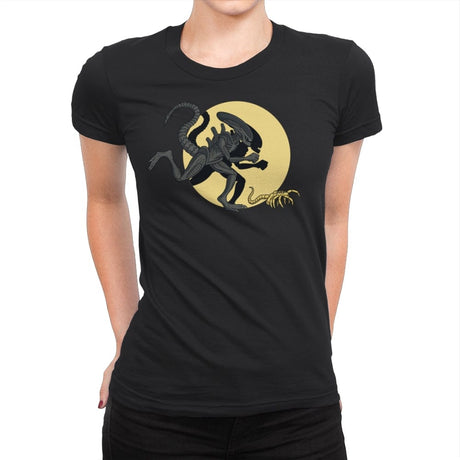 Xenomorph Adventures - Womens Premium T-Shirts RIPT Apparel Small / Black