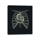 Xenomorph in (your) Chest - Canvas Wraps Canvas Wraps RIPT Apparel 11x14 / Black