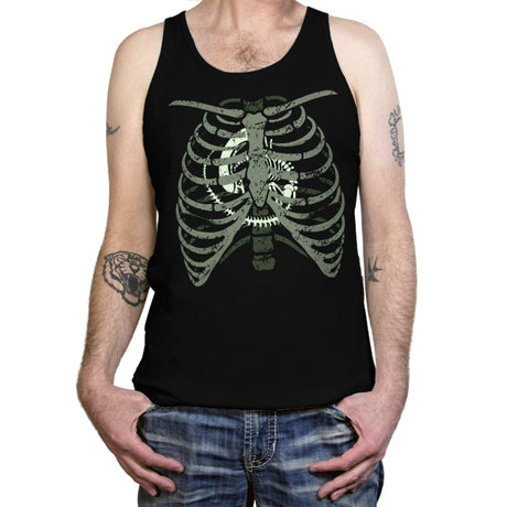 Xenomorph in (your) Chest - Tanktop Tanktop RIPT Apparel X-Small / Black