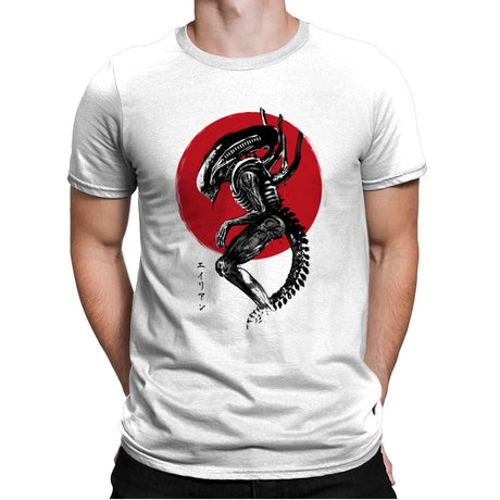 Xenomorph Sumi-e - Mens Premium T-Shirts RIPT Apparel Small / White