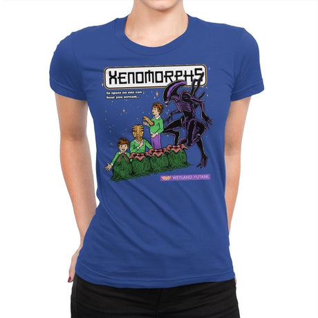 Xenomorphs Book - Womens Premium T-Shirts RIPT Apparel Small / Royal