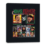 Xmas Fighter - Home Alone - Canvas Wraps Canvas Wraps RIPT Apparel 16x20 / Black