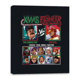 Xmas Fighter - Polar Express vs Jingle All The Way - Canvas Wraps Canvas Wraps RIPT Apparel 16x20 / Black