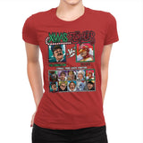 Xmas Fighter - Polar Express vs Jingle All The Way - Womens Premium T-Shirts RIPT Apparel Small / Red