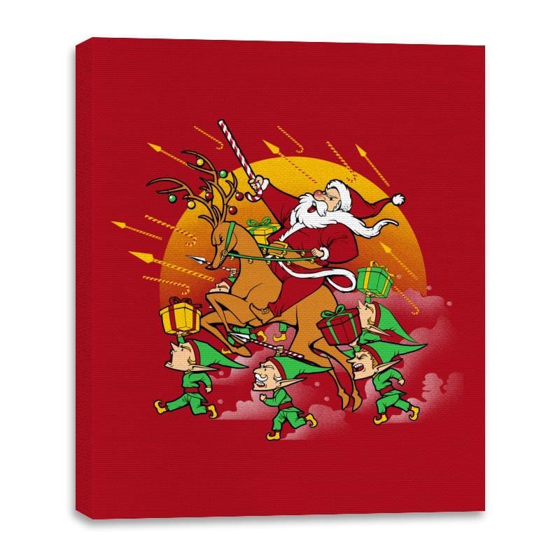 Xmas Tshirt War  - Canvas Wraps Canvas Wraps RIPT Apparel 16x20 / Red